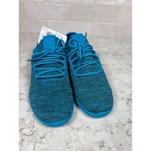 Adidas Pharrell Williams Tennis Hu J Teal Blue Knit Sneakers  Womens 7.5